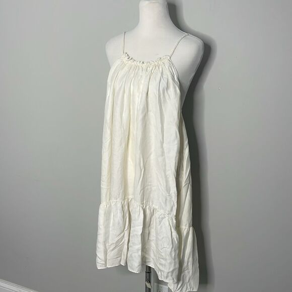Unsubscribed NWOT Silk white dress Small - Picture 3 of 8